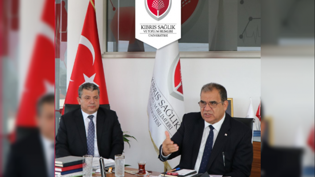 KKTC Başbakanı Sayın Dr. Faiz Sucuoğlu Kıbrıs Sağlık ve Toplum Bilimleri Üniversitesini Ziyaret Etti