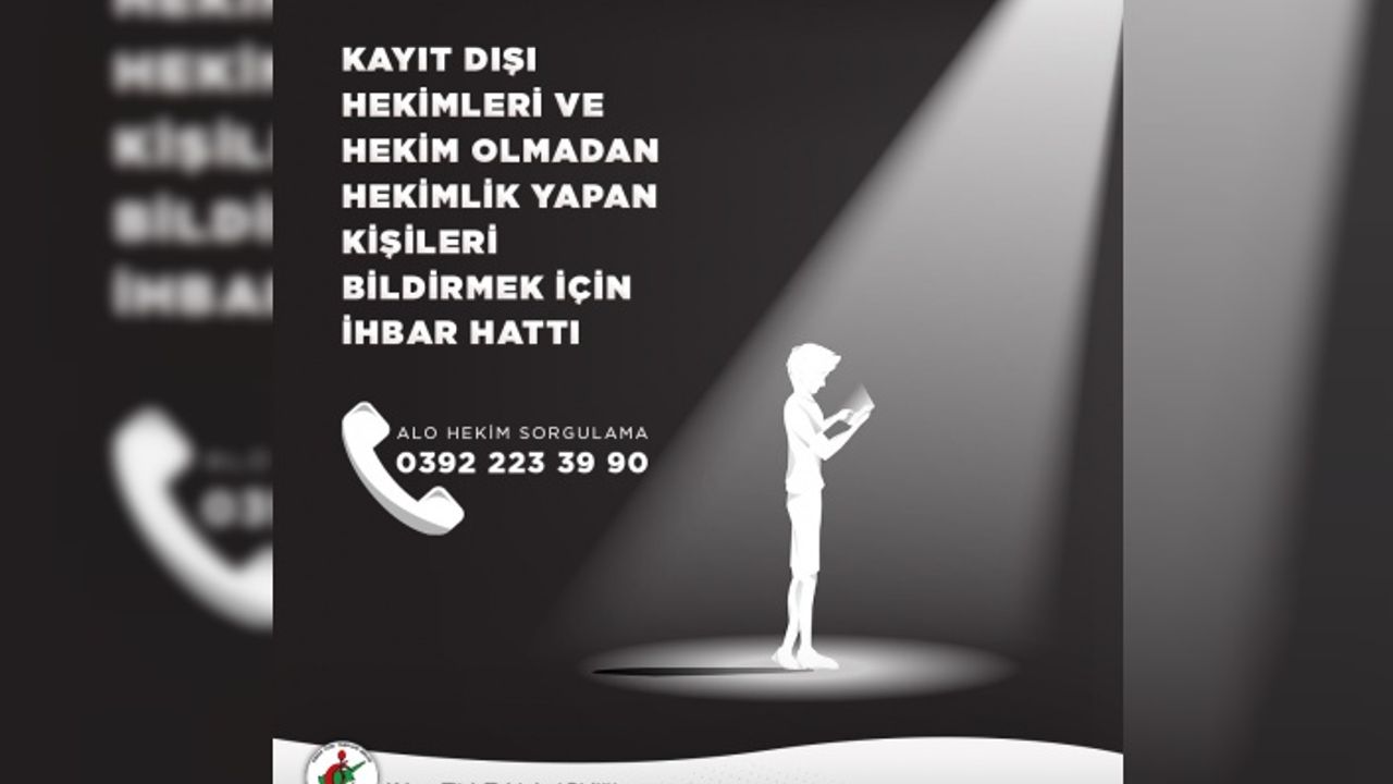 KTTB: “ALO hekim sorgulama” ihbar hattı kuruldu