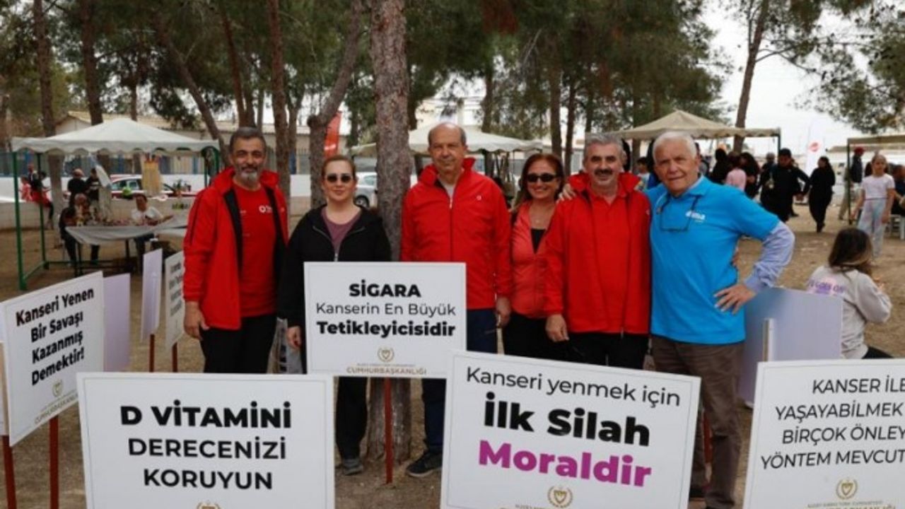 Cumhurbaşkanı Tatar ve eşi Sibel Tatar, Orkide Yürüyüşü'ne katıldı