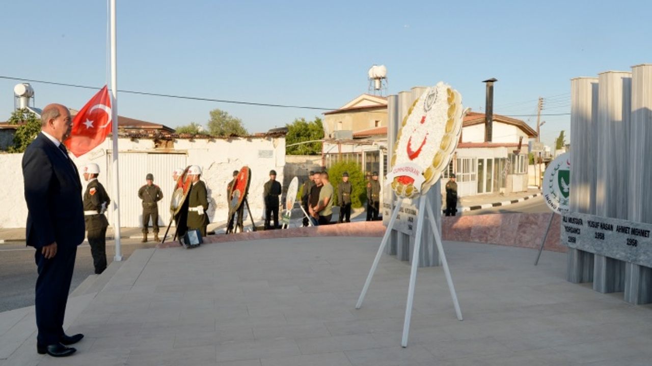 Cumhurbaşkanı Tatar, İnönü şehitlerini anma törenine katıldı