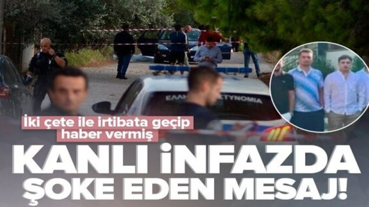 Atina'daki Barış Boyun'un adamlarına infazda şoke eden mesaj.