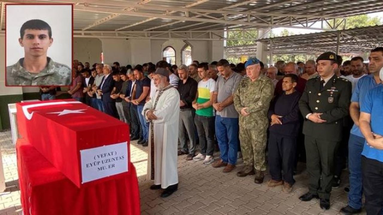 KKTC'de kalp krizi sonucu hayatını kaybeden asker, törenle toprağa verildi