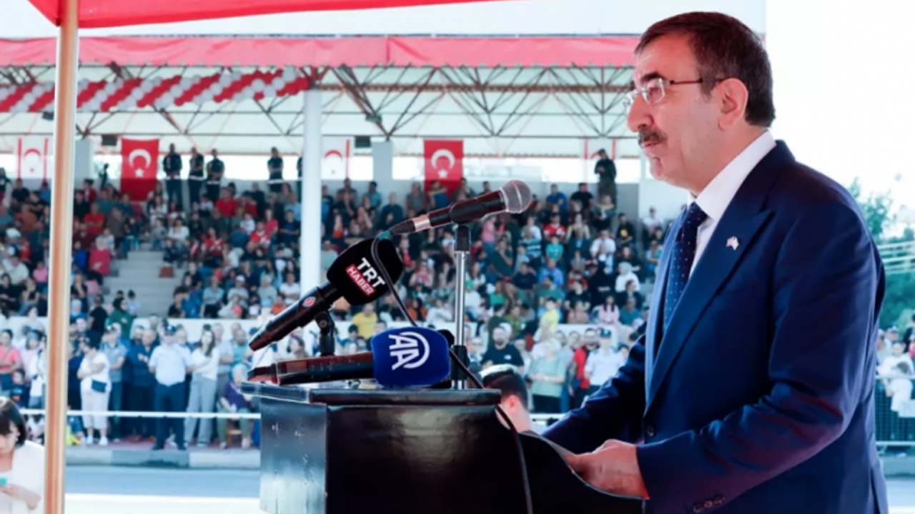 TC Cumhurbaşkanı Yardımcısı Yılmaz: Kıbrıs bizim için sorun değil, bir milli davadır