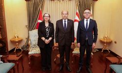 Cumhurbaşkanı Tatar, emekliye ayrılan Şefik ile Yüksek Mahkeme Başkanlığı’na atanan Özerdağ’ı kabul etti