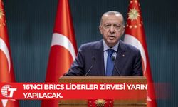 Erdoğan, 16'ncı BRICS Liderler Zirvesi'ne katılacak