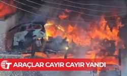 Çatalköy'de korkutan yangın