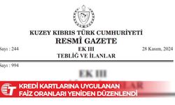 Kredi kartlarına uygulanan faiz oranları yeniden düzenlendi