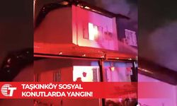 Taşkınköy Sosyal Konutlarda yangın!