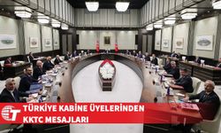 Türkiye Cumhurbaşkanlığı Kabinesi üyeleri KKTC'nin kuruluşunun 41. yılını kutladı