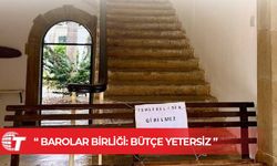 Barolar Birliği, mahkemeler bütçesinin yetersizliğine dikkat çekti