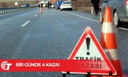 4 trafik kazası meydana geldi: 1 kişi yaralandı