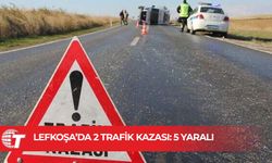 Lefkoşa’daki trafik kazalarında 5 kişi yaralandı