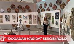 Feza Aygın Sanıvar’ın “Doğadan kağıda” sergisi Ercan Havalimanı’nda açıldı