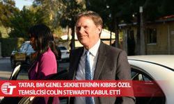 Tatar, BM Genel Sekreterinin Kıbrıs Özel Temsilcisi Colin Stewart'ı kabul etti