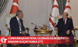 Cumhurbaşkanı Tatar, Gazimağusa Belediye Başkanı Uluçay’ı kabul etti