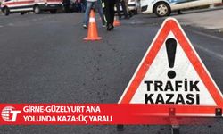 Girne-Güzelyurt ana yolunda kaza: Üç yaralı