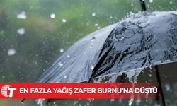 En fazla yağış Zafer Burnu’na düştü