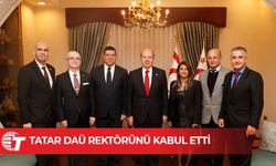 Cumhurbaşkanı Tatar, DAÜ Rektörü Kılıç ve heyetini kabul etti