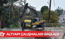 Başpınar’daki Kana ve Kelebek sokaklarında çalışmalar başladı