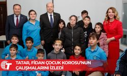 Cumhurbaşkanı Tatar, Fidan Çocuk Korosu’nun çalışmalarını izledi