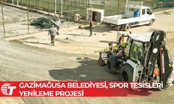 Gazimağusa Belediyesi, halı saha ve spor tesisleri yenileme projesi başlattı