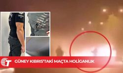 AEL-APOLLONA maçı öncesinde polise deniz işaret fişeği isabet etti