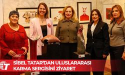 Sibel Tatar, “Kırmızı” konseptli uluslararası karma sergisini ziyaret etti