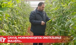 Bakan Çavuş, Mormenekşe’de üreticilerle bir araya geldi
