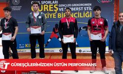 Güreşçilerimizden üstün performans