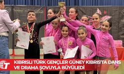 Kıbrıslı Türk Gençler Güney Kıbrıs'ta dans ve drama şovuyla büyüledi