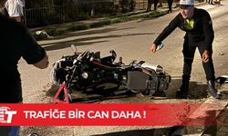 Trafiğe bir can daha: Motosiklet sürücüsü yaşamını yitirdi