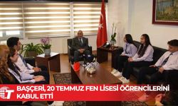 Ali Murat Başçeri, 20 Temmuz Fen Lisesi öğrencilerini kabul etti