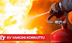 Şömineden atılan kıvılcımlar halıyı tutuşturdu, yangın çıktı