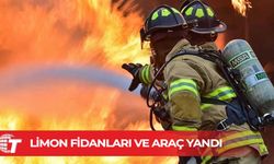 Lefke ve İskele’de yangın