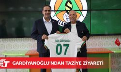 Bakan Gardiyanoğlu'ndan Alanyaspor Kulüp Başkanı Çavuşoğlu'na taziye ziyareti