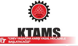 KTAMS: Grev yasağına karşı yasal mücadele başlatacağız