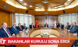 Bakanlar Kurulu toplantısı sona erdi