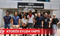 KTOEÖS, Milli Eğitim Bakanlığı önünde eylem yaptı