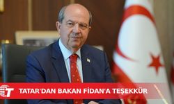 Cumhurbaşkanı Ersin Tatar Hakan Fidan'a teşekkür mesajı yayımladı