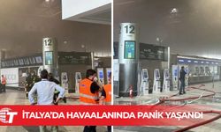 İtalya'nın Malpensa Havalimanı'nda bir yolcu yangın çıkardı