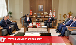 Cumhurbaşkanı Tatar Türkiye Cumhuriyeti Cumhurbaşkanı Yardımcısı Cevdet Yılmaz’ı kabul etti