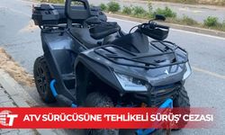 Trafikte Tehlikeli Sürüş Yapan ATV Sürücüsü Polis Tarafından Rapor Edildi