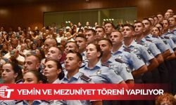 65. Dönem Polis Okulu Yemin ve Mezuniyet Töreni yapılıyor