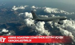 Türk Hava Kuvvetlerinden Kıbrıs Adası'nın güneyinde eğitim uçuşu