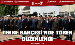 Milli Mücadele ve Şehitler Haftası kapsamında Tekke Bahçesi’nde tören düzenlendi