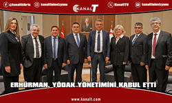 Cumhurbaşkanı Erhürman, YÖDAK heyetini kabul etti