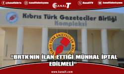 Gazeteciler Birliği: BRTK'nın ilan ettiği münhal iptal edilmeli