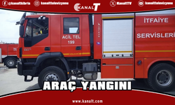 Seyir halindeki araçta yangın çıktı