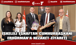 Cumhurbaşkanı Erhürman, İskele Esnaf ve Zanaatkârlar Birliği’ni kabul etti
