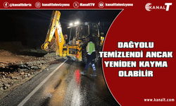 Kırok'tan vatandaşlara uyarı: Dağyolu temizlendi ancak yeniden kayma olabilir